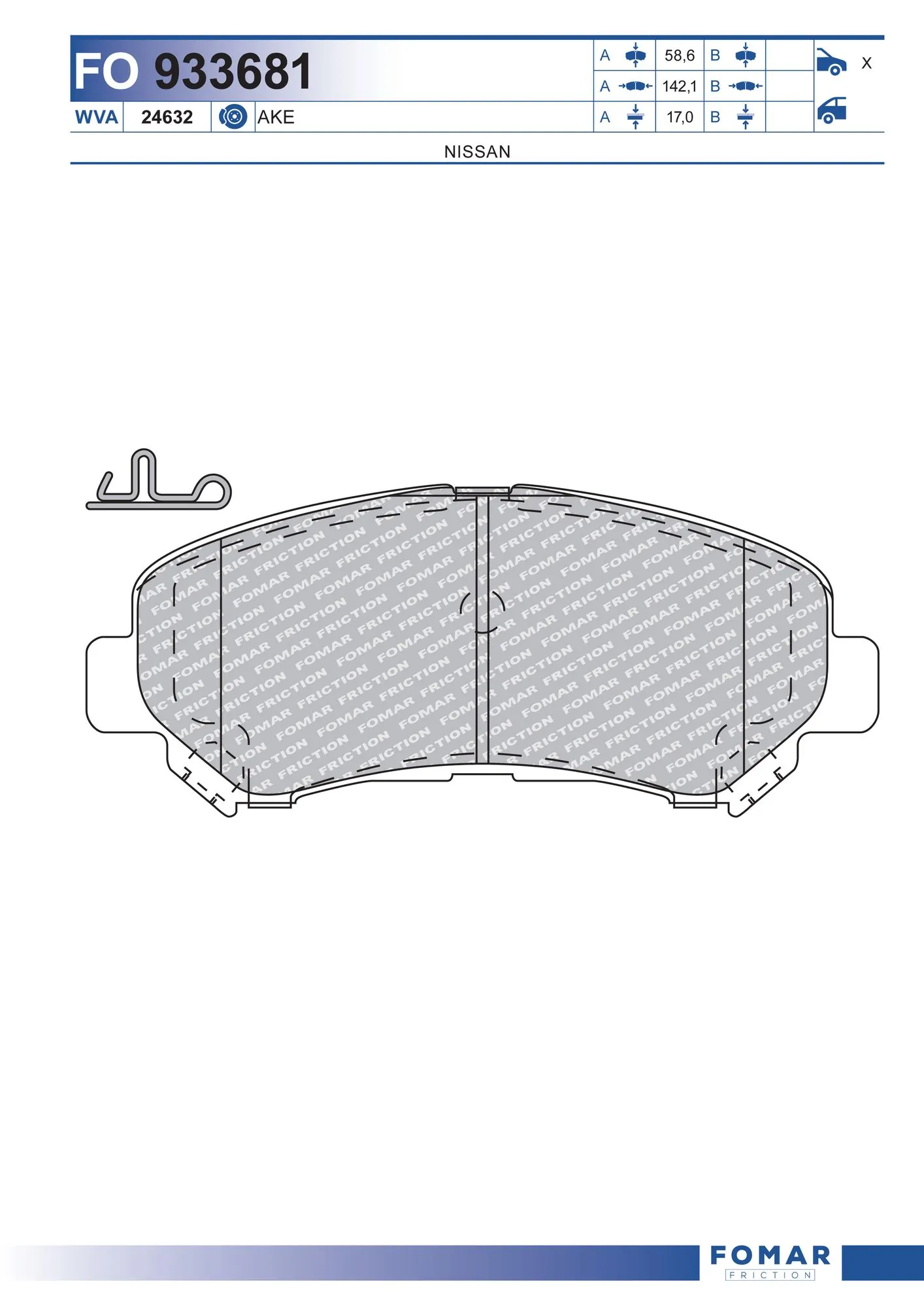 Brake Pad Set, disc brake